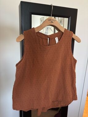 Textured Rust Camisole Tank Top